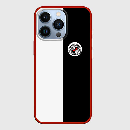 Чехол iPhone 13 Pro Monokuma School / 3D-Красный – фото 1