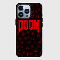 Чехол для iPhone 13 Pro DOOM: Hellish signs, цвет: 3D-черный