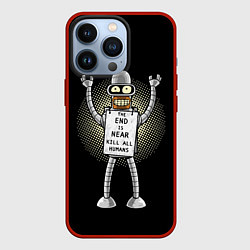 Чехол для iPhone 13 Pro Kill All Humans, цвет: 3D-красный