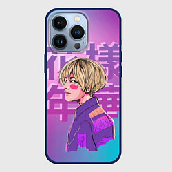 Чехол для iPhone 13 Pro Taehyung BTS, цвет: 3D-тёмно-синий
