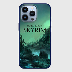Чехол для iPhone 13 Pro SKYRIM, цвет: 3D-тёмно-синий
