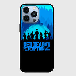 Чехол для iPhone 13 Pro RDR 2: Blue Style, цвет: 3D-черный