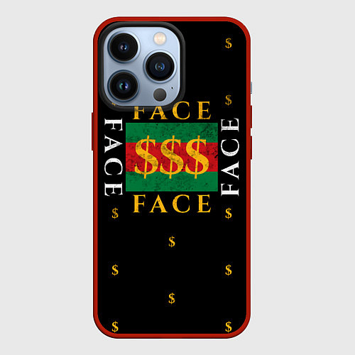Чехол iPhone 13 Pro FACE GG Style / 3D-Красный – фото 1