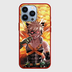 Чехол для iPhone 13 Pro Fire Academia, цвет: 3D-красный