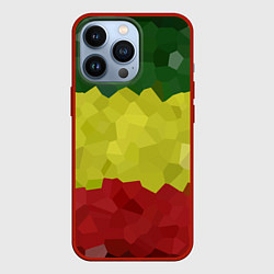 Чехол для iPhone 13 Pro Эфиопия, цвет: 3D-красный