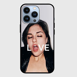 Чехол для iPhone 13 Pro Sasha Grey: LOVE, цвет: 3D-черный