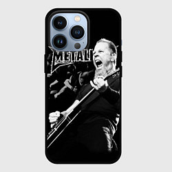 Чехол для iPhone 13 Pro Metallica, цвет: 3D-черный