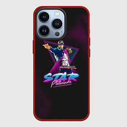 Чехол для iPhone 13 Pro JoJo: Star Platinum, цвет: 3D-красный