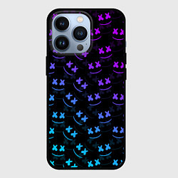 Чехол для iPhone 13 Pro Marshmello: Dark Neon, цвет: 3D-черный
