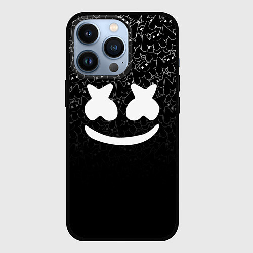 Чехол iPhone 13 Pro Marshmello Black / 3D-Черный – фото 1