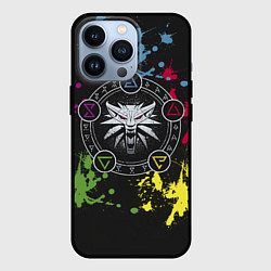 Чехол для iPhone 13 Pro Ведьмак: Сила стихий, цвет: 3D-черный