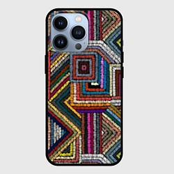 Чехол для iPhone 13 Pro Этнический ковровый орнамент, цвет: 3D-черный