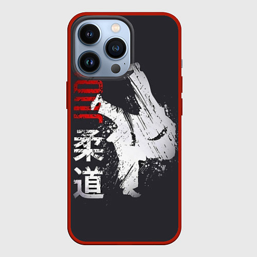 Чехол iPhone 13 Pro Judo Warrior / 3D-Красный – фото 1
