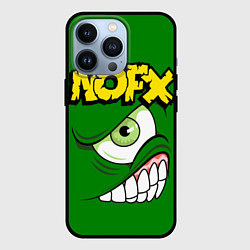 Чехол для iPhone 13 Pro NOFX Face, цвет: 3D-черный