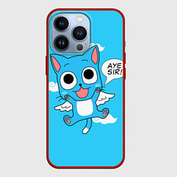 Чехол для iPhone 13 Pro Fairy Tail: Happy, цвет: 3D-красный