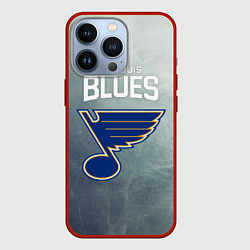 Чехол для iPhone 13 Pro St Louis Blues, цвет: 3D-красный