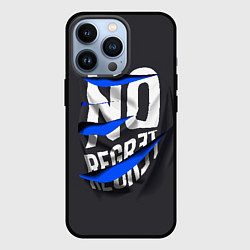 Чехол для iPhone 13 Pro Без сожаления объемная надпись, цвет: 3D-черный