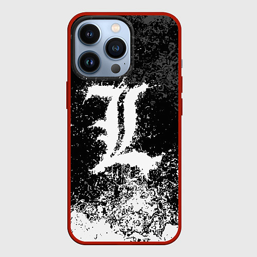 Чехол iPhone 13 Pro DEATH NOTE / 3D-Красный – фото 1