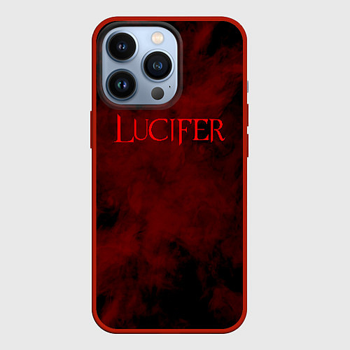 Чехол iPhone 13 Pro LUCIFER КРЫЛЬЯ / 3D-Красный – фото 1