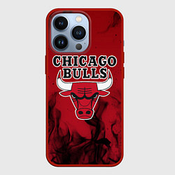 Чехол для iPhone 13 Pro CHICAGO BULLS, цвет: 3D-красный