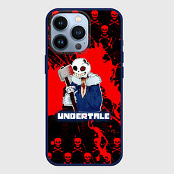 Чехол для iPhone 13 Pro UNDERTALE, цвет: 3D-тёмно-синий