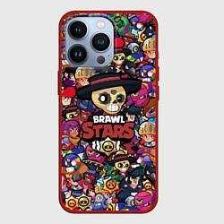 Чехол для iPhone 13 Pro BRAWL STARS POKO, цвет: 3D-красный