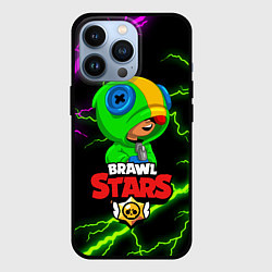 Чехол для iPhone 13 Pro BRAWL STARS LEON, цвет: 3D-черный