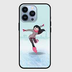 Чехол для iPhone 13 Pro Фигурное катание, цвет: 3D-черный