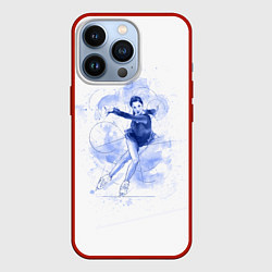 Чехол для iPhone 13 Pro Фигурное катание, цвет: 3D-красный
