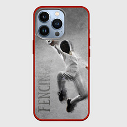 Чехол для iPhone 13 Pro Fencing, цвет: 3D-красный