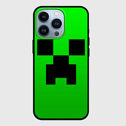 Чехол для iPhone 13 Pro MINECRAFT, цвет: 3D-черный