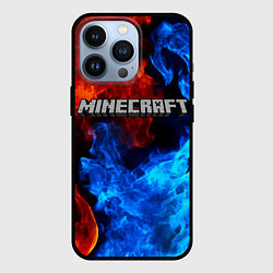 Чехол для iPhone 13 Pro MINECRAFT, цвет: 3D-черный