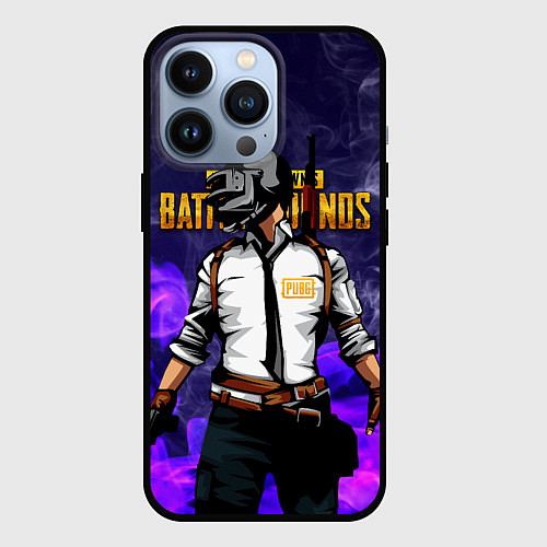 Чехол iPhone 13 Pro PUBG / 3D-Черный – фото 1