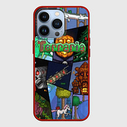 Чехол для iPhone 13 Pro Terraria, цвет: 3D-красный