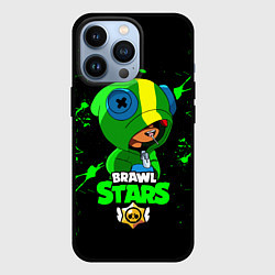 Чехол для iPhone 13 Pro Brawl Stars LEON, цвет: 3D-черный