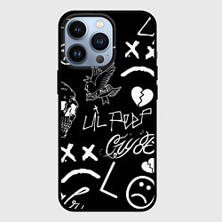 Чехол для iPhone 13 Pro Lil Peep, цвет: 3D-черный