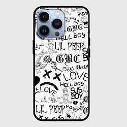 Чехол для iPhone 13 Pro LIL PEEP LOGOBOMBING, цвет: 3D-черный