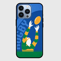 Чехол для iPhone 13 Pro Регби, цвет: 3D-черный