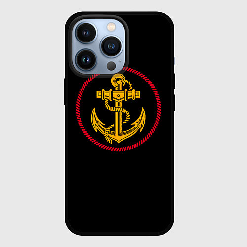 Чехол iPhone 13 Pro ВМФ / 3D-Черный – фото 1