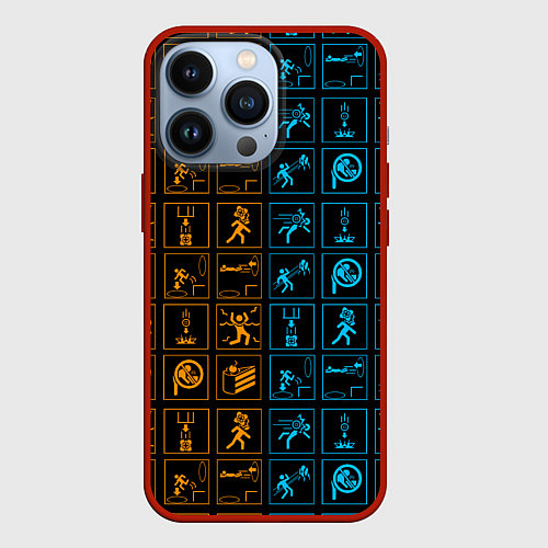 Чехол iPhone 13 Pro PORTAL / 3D-Красный – фото 1