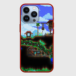 Чехол для iPhone 13 Pro TERRARIA, цвет: 3D-красный