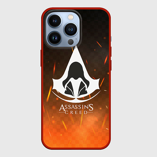 Чехол iPhone 13 Pro Assasin's creed / 3D-Красный – фото 1