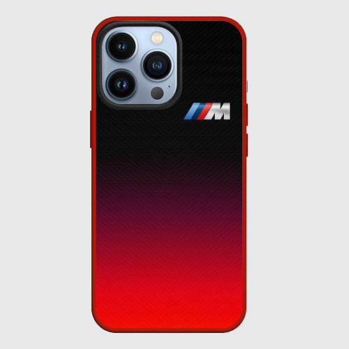 Чехол iPhone 13 Pro BMW / 3D-Красный – фото 1