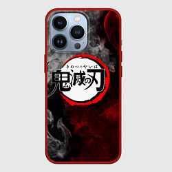 Чехол для iPhone 13 Pro KIMETSU NO YAIBA, цвет: 3D-красный