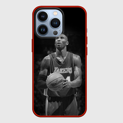 Чехол iPhone 13 Pro Коби Брайант / 3D-Красный – фото 1
