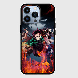 Чехол для iPhone 13 Pro KIMETSU NO YAIBA, цвет: 3D-черный