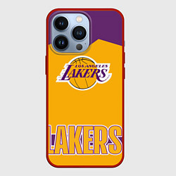 Чехол для iPhone 13 Pro Los Angeles Lakers, цвет: 3D-красный