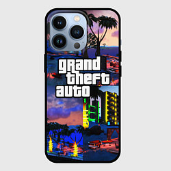 Чехол для iPhone 13 Pro GTA, цвет: 3D-черный