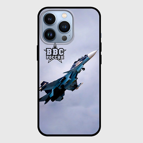 Чехол iPhone 13 Pro ВВС России / 3D-Черный – фото 1