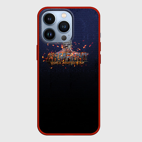Чехол iPhone 13 Pro Armfight / 3D-Красный – фото 1